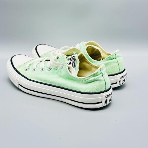 Converse Shoes Womens 7 Mint Green Canvas Low Top Chuck Taylor All Star Sneaker - Picture 6 of 12